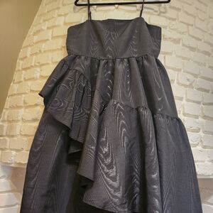 Target X Kate Spade Collab NWT Black Tiered Ruffle Dress Adj Straps Sz M